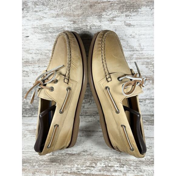 Men\'s Sperry Gold Cup Tan Leather Boat Shoes Sz 10.5 EUC! main image 4